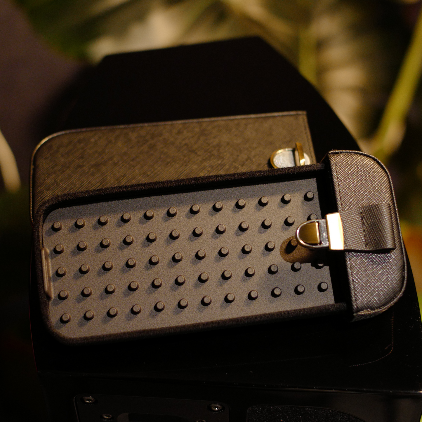 Subtonic Eartip Leather Case with 3D Printed Insert