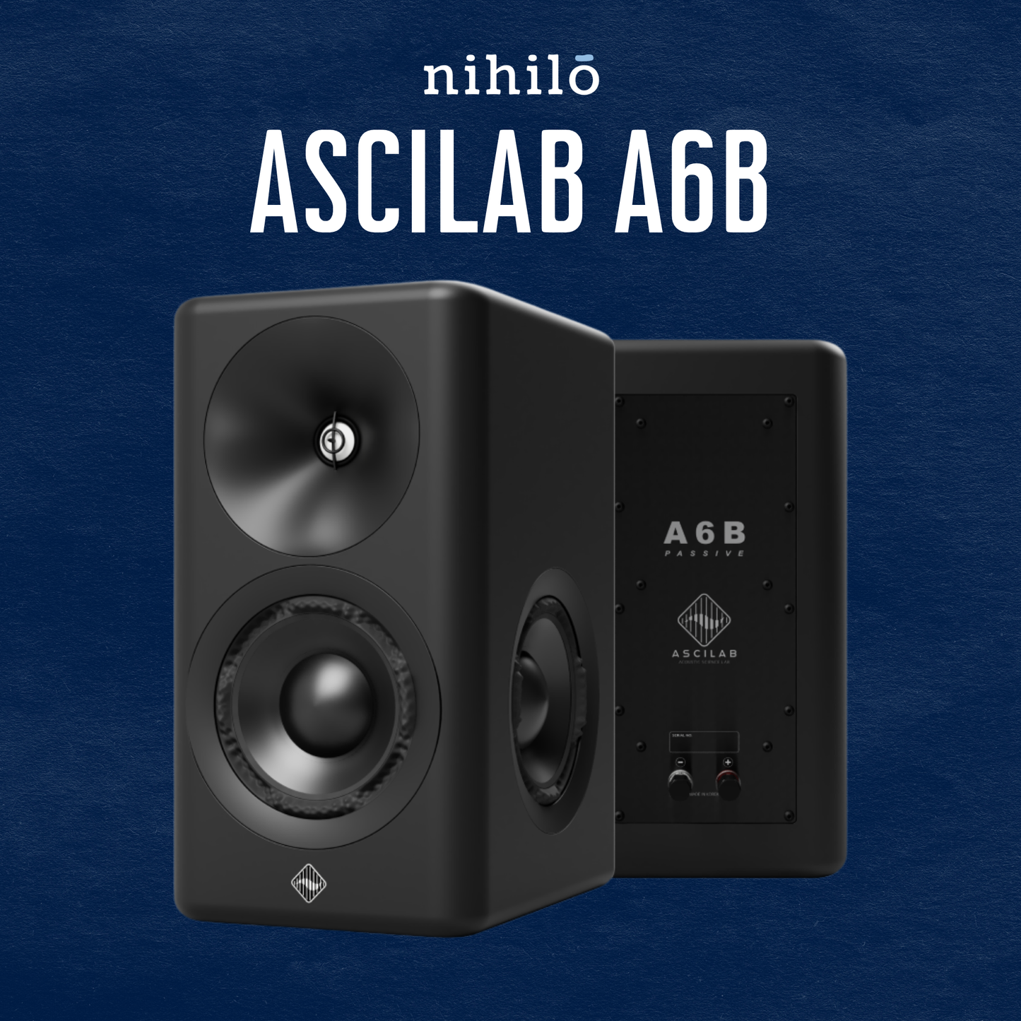 AsciLab A6B Passive Bookshelf Speakers (Pair)