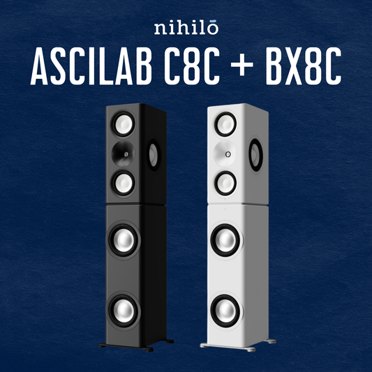 AsciLab C8C / BX8C Cardioid Active Speakers and Bass Stand (Pair)