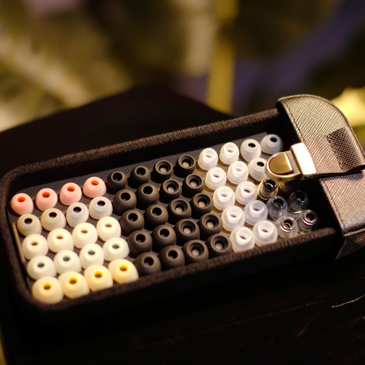 Subtonic Eartip Leather Case with 3D Printed Insert